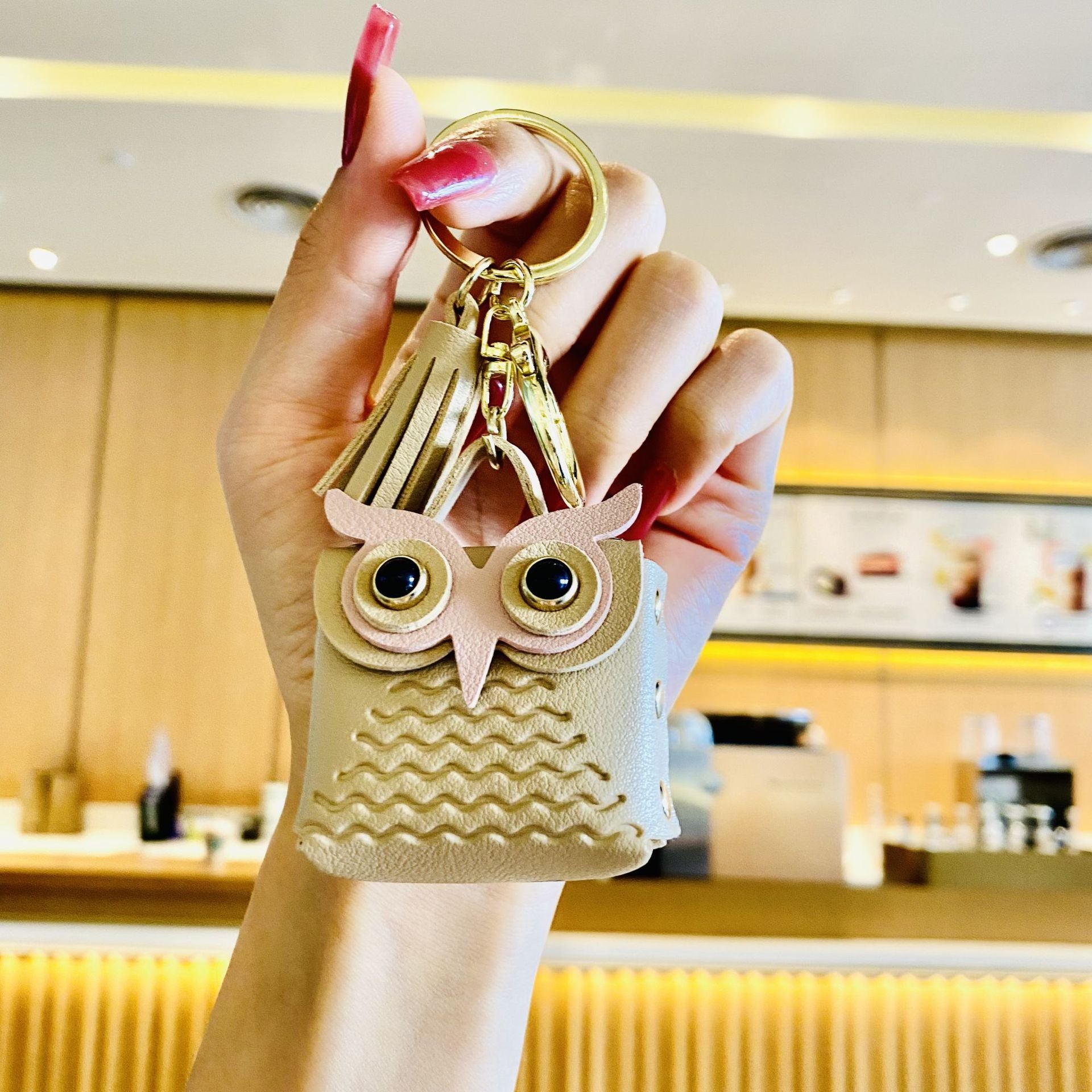 Wholesale Owl Zero Wallet PU Keychain