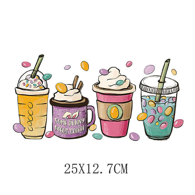 Wholesale Flower and letter heat transfer printing  UV DTF Ready to Press Transfers Wraps