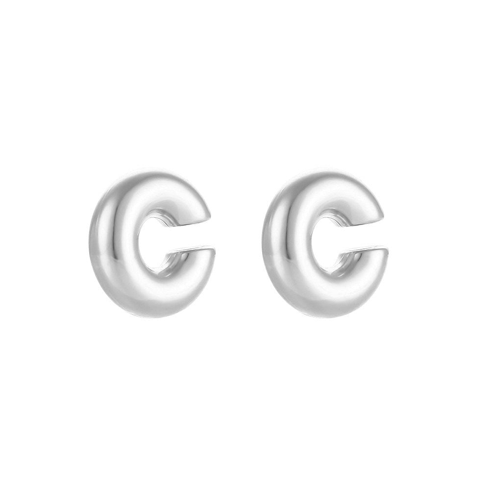 Wholesale Personalized Hollow Stainless Steel Plated 18K Gold Geometric Water Drop Three-dimensional Exaggerated Earrings