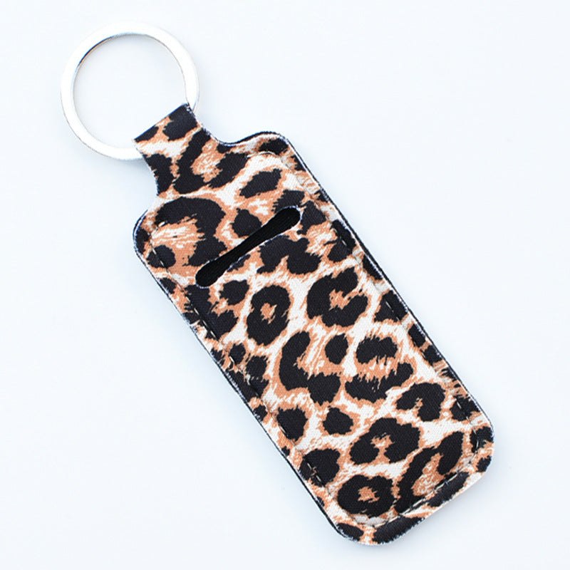 Wholesale Cactus Leopard Print Rose Flower Lipstick Set Keychain