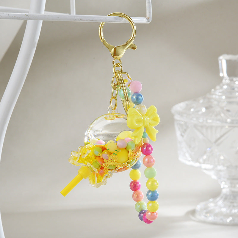 Wholesale Bracelet Acrylic Oiled Lollipop Keychain