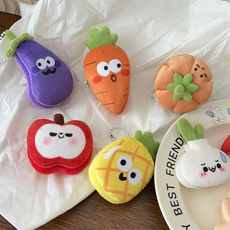 Wholesale Fun cartoon vegetables and fruits keychain
