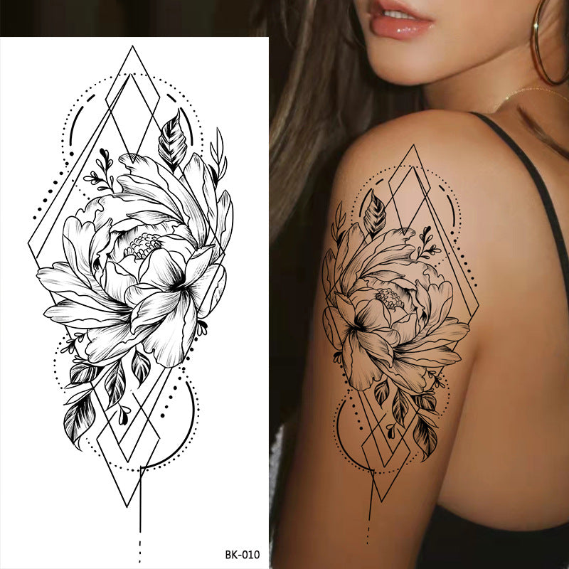 Wholesale Sketch Flower Tattoo Stickers