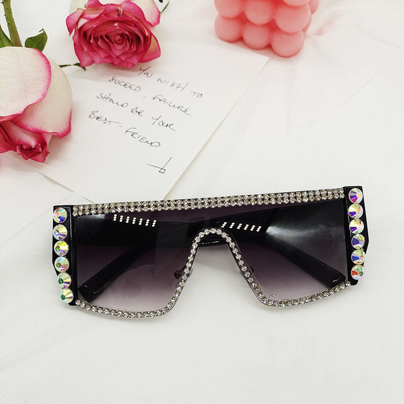 Nuevo al por mayor Gafas de sol de PC de un marco grande de una pieza