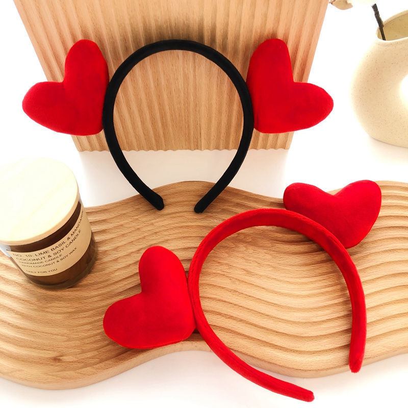 Wholesale Valentine's Day Headwear Cute Red Love Bridesmaid Wedding Funny Hair Card Headband