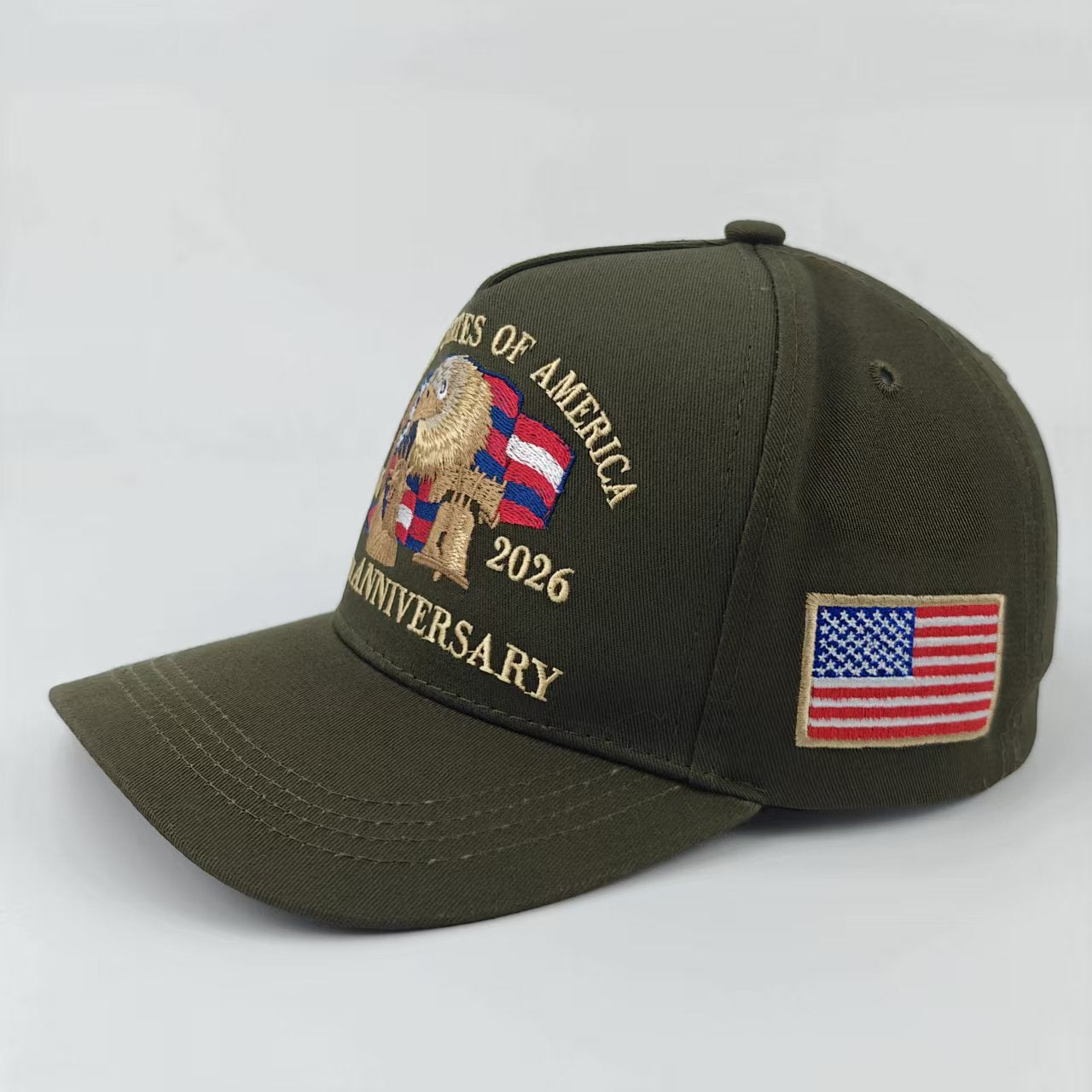 Wholesale Colorful Eagle Flag Embroidered Baseball Hat