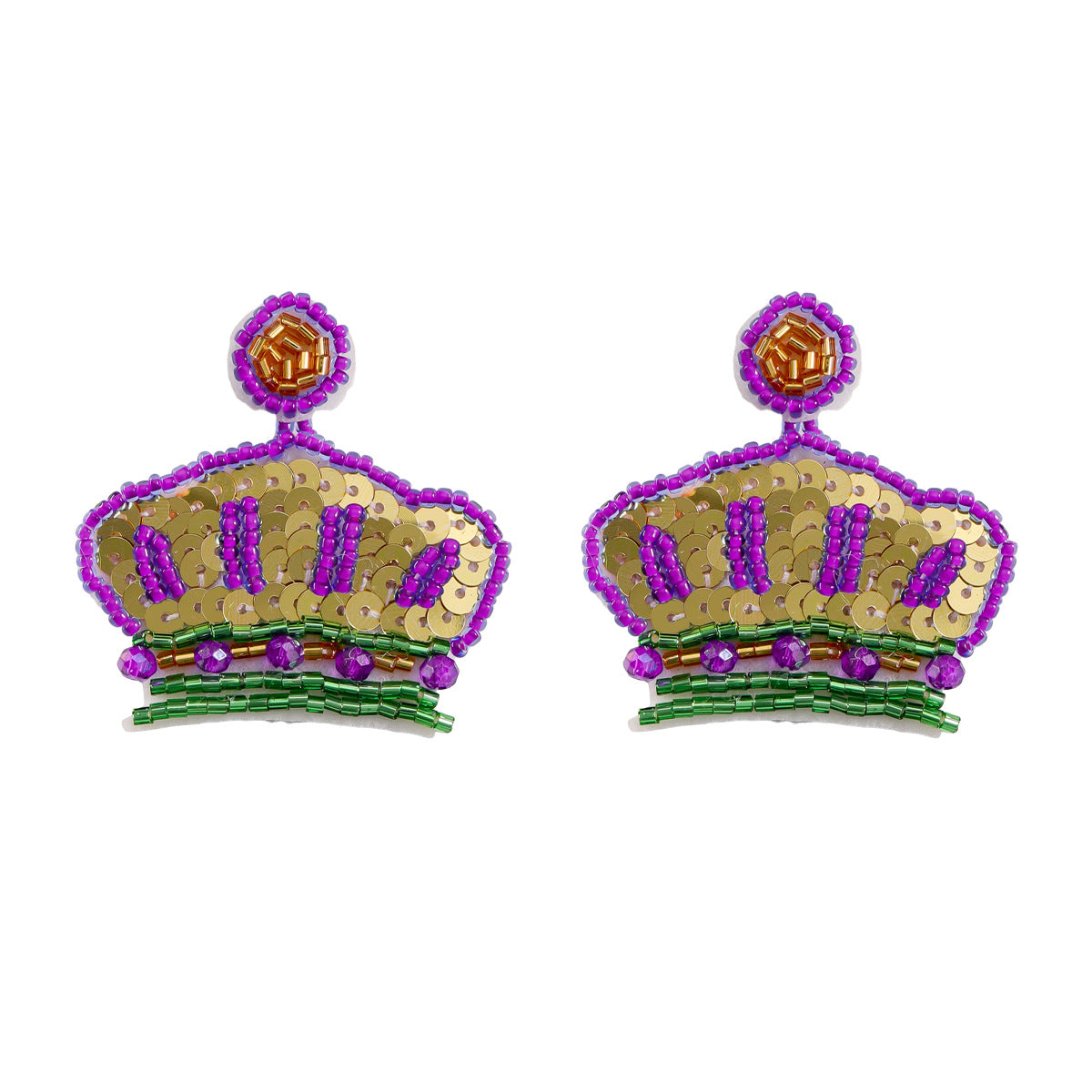 Wholesale New Colorful Knitted Alloy Handmade Rice Bead Earrings Fashion Unique Design Sensibility Trendy Festival Earrings Jewelry