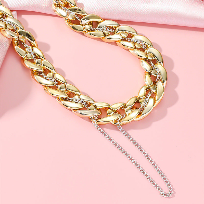 Wholesale Double-layered Punk Style Versatile Clavicle Chain