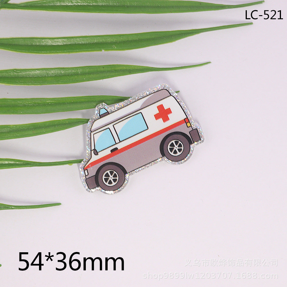 Wholesale 10pcs Car Medical Acrylic Patch Accessories