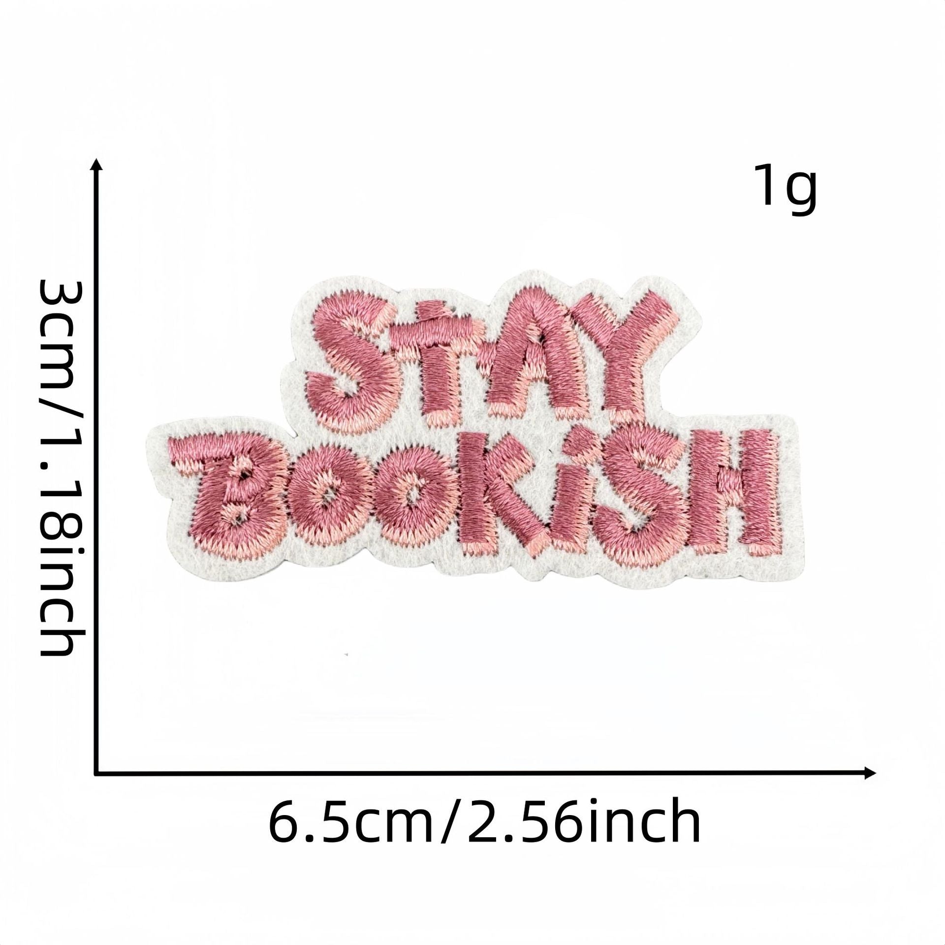 Wholesale Embroidered Bookworm Patch Badge English Book Reading Doodle Computer Embroidery Sew On Garment Accessory Craft Supply For Everyday Use
