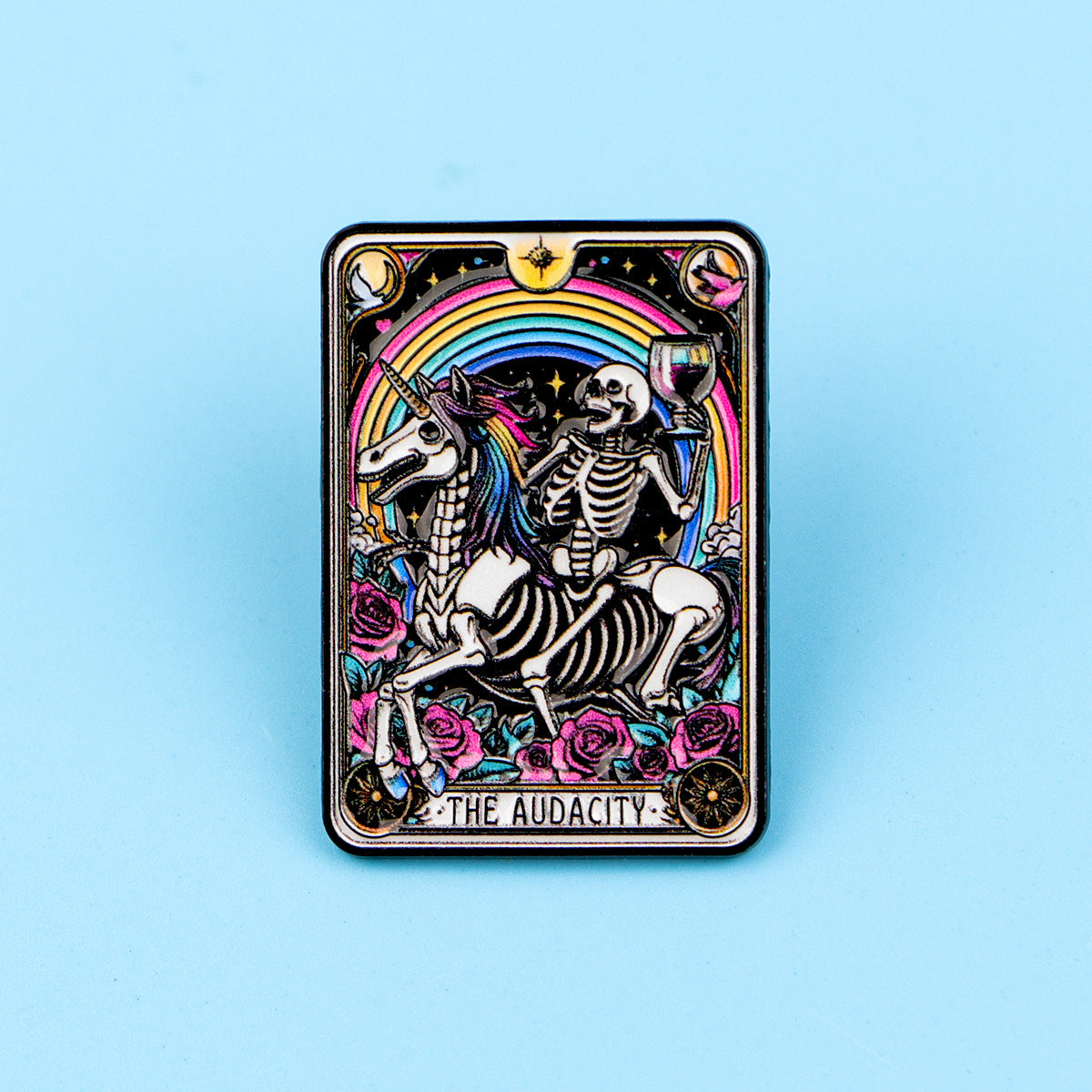 Wholesale Skull Tarot Brooch Cartoon Metal Badge Accessories