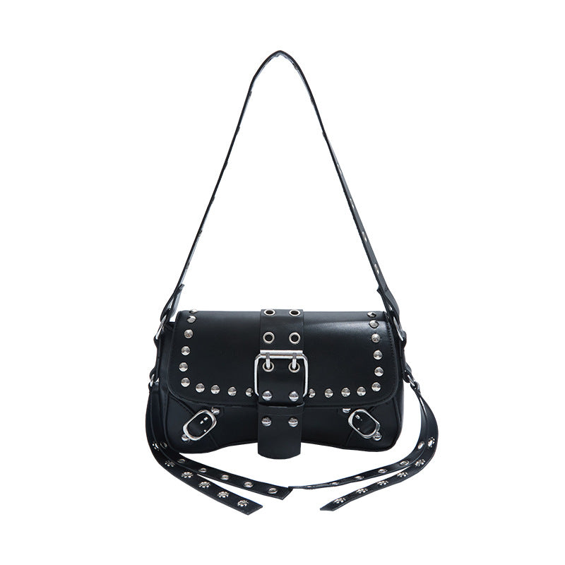 Wholesale Hot Girl Rivet Shoulder Bag Underarm  Women' s Bag