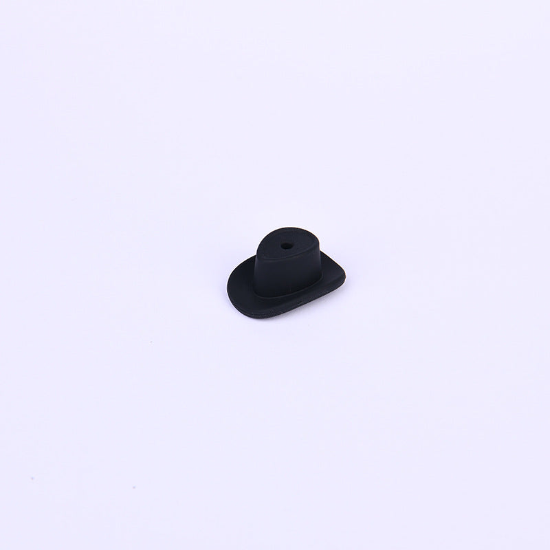 Wholesale  50pcs New cowboy hat silicone beads food grade baby tooth glue diy jewelry  hat loose beads