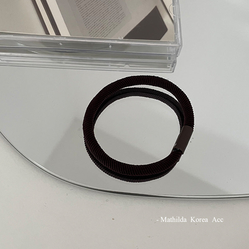 Wholesale Earth Tones High Elastic Headband Leather Hoop