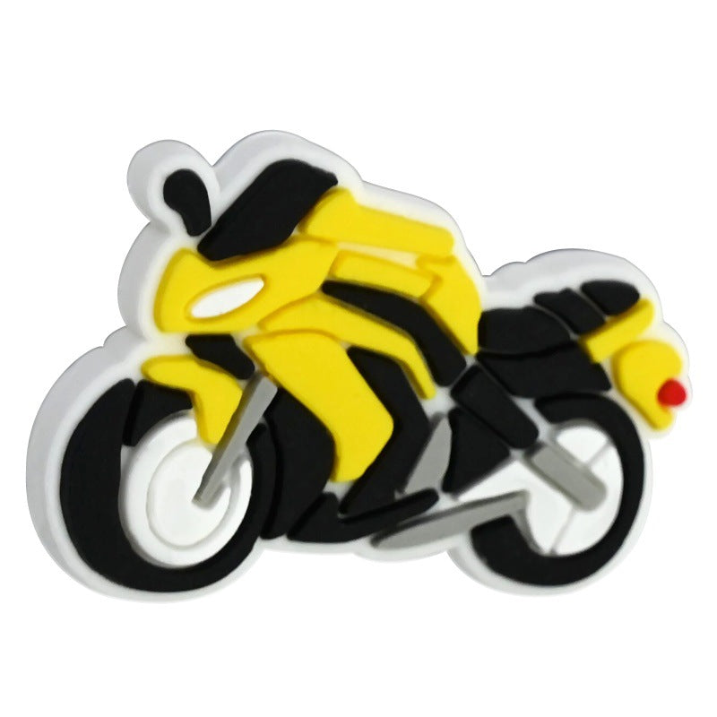 Wholesale Random 100pcs Motorcycle Beads PVC Soft Rubber Beads Focal Beads