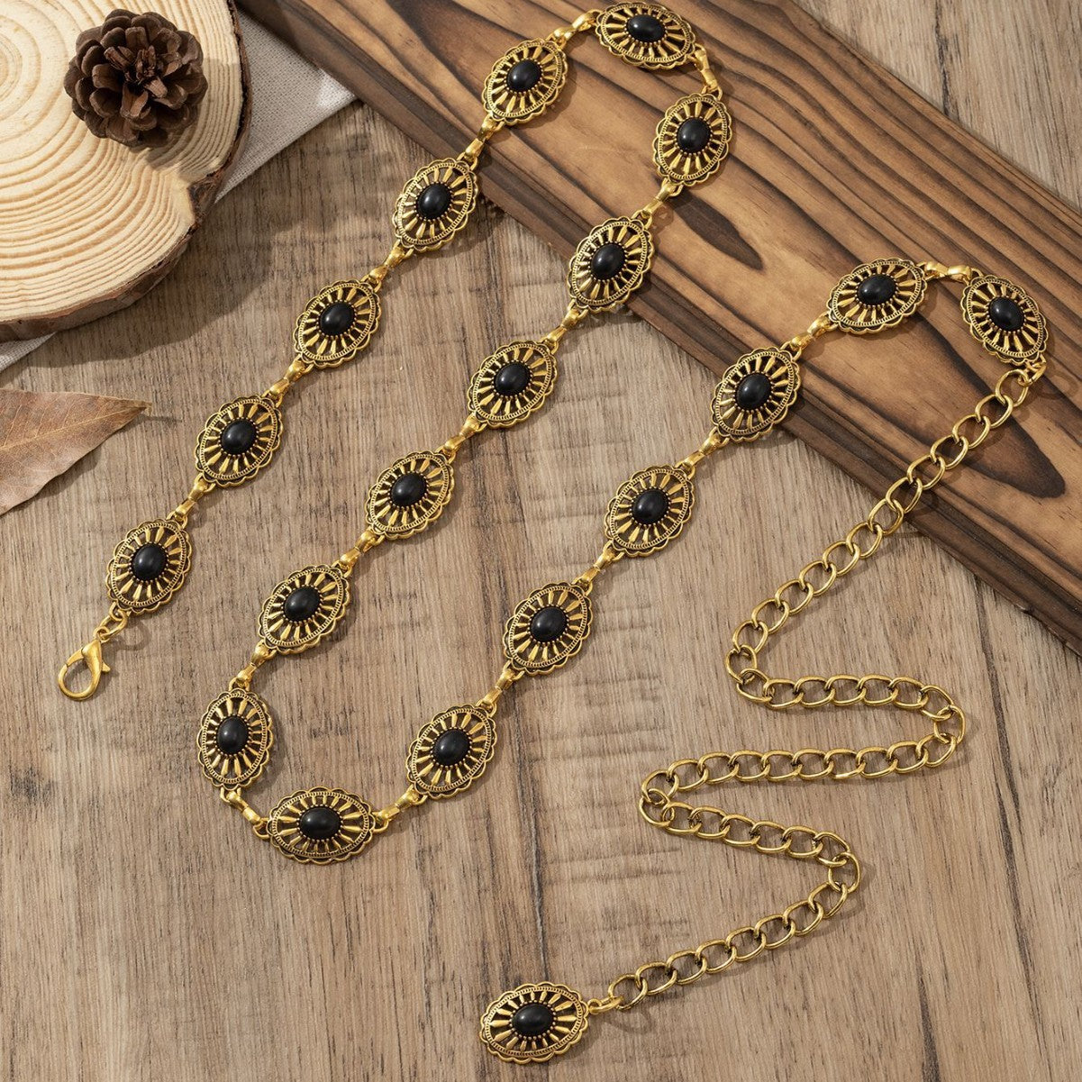 Wholesale Bohemian retro belt waist chain fashionable and versatile hollow waist chain