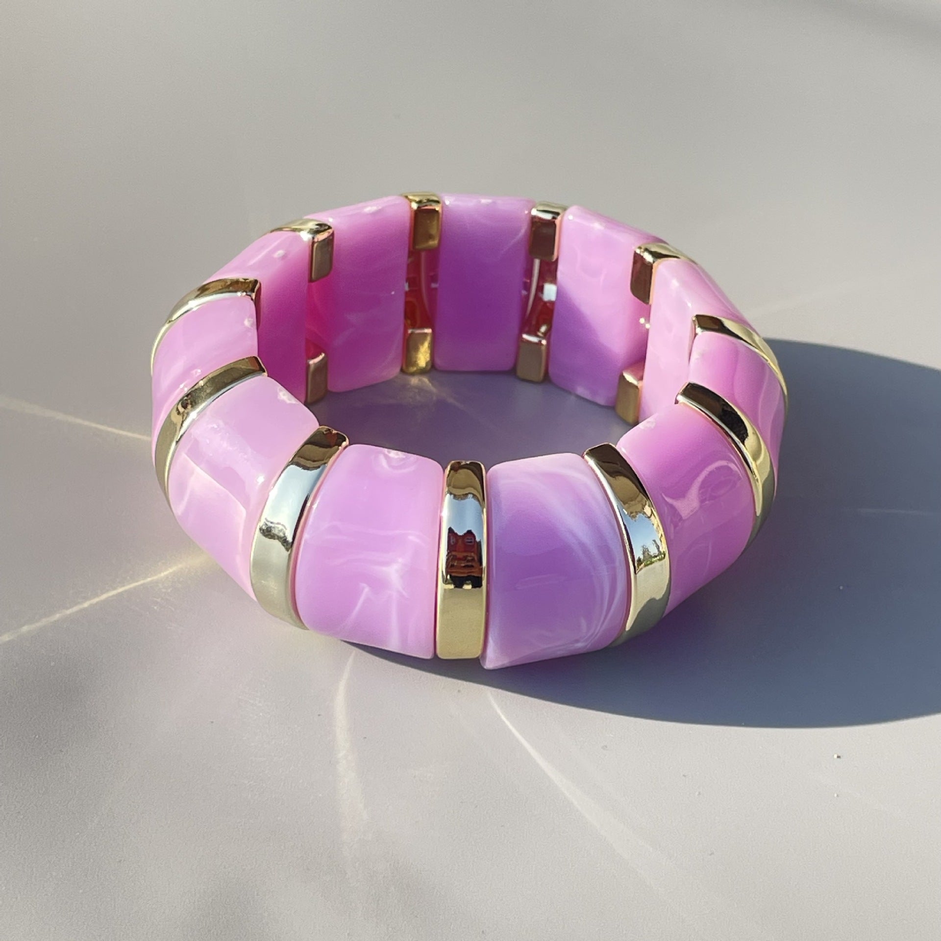 Wholesale New  Acrylic Stamping Rope Simple Maillard Bracelet