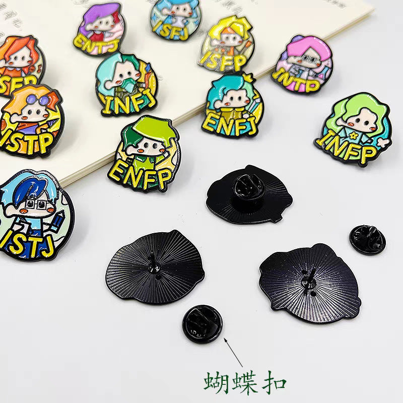 Wholesale MBTI Type 16 Personality Peripheral Brooch
