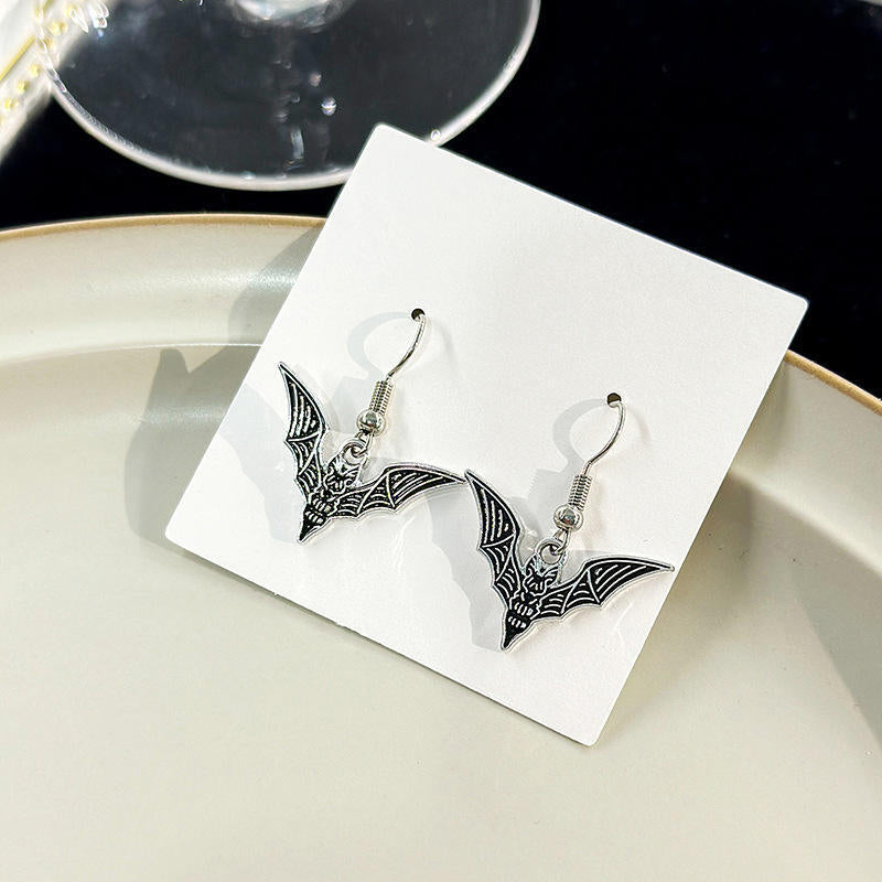 Wholesale Halloween Bat Alloy Earrings