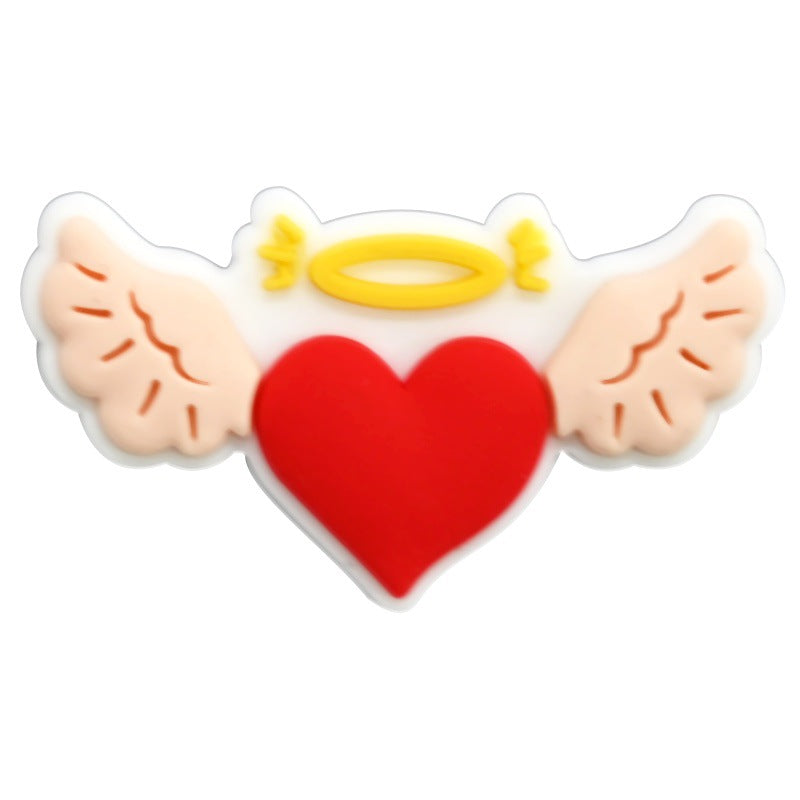 Wholesale Random 100pcs Valentine' s Day Series Blue Cartoon Croc Charms