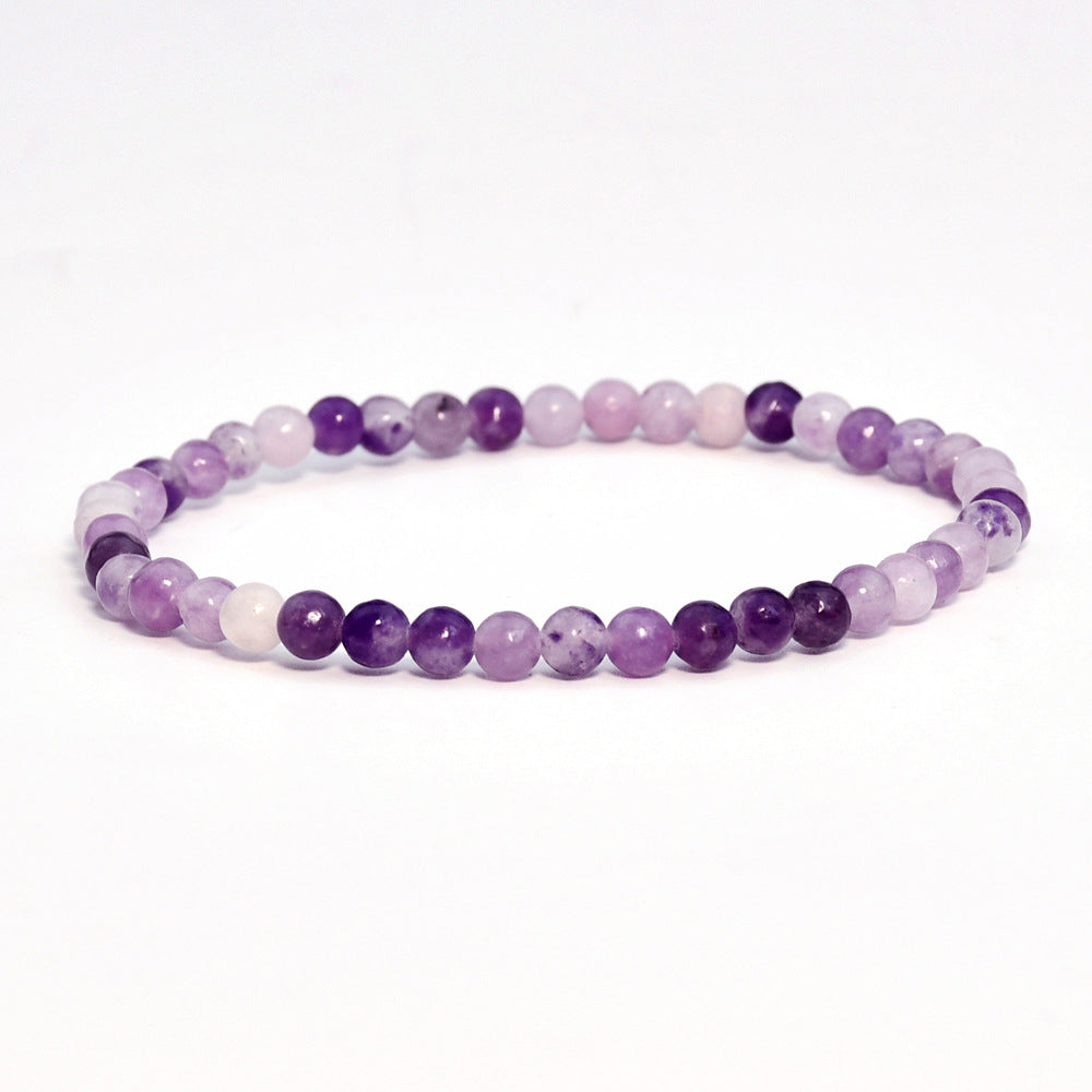 Wholesale retro amethyst bracelet single ring elastic rope agate bracelet