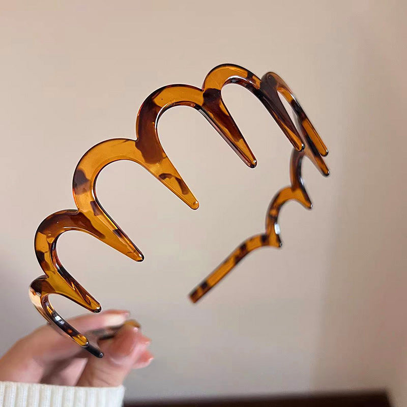 Wholesale Retro simple French style all-match outdoor face washing sponge headband for women