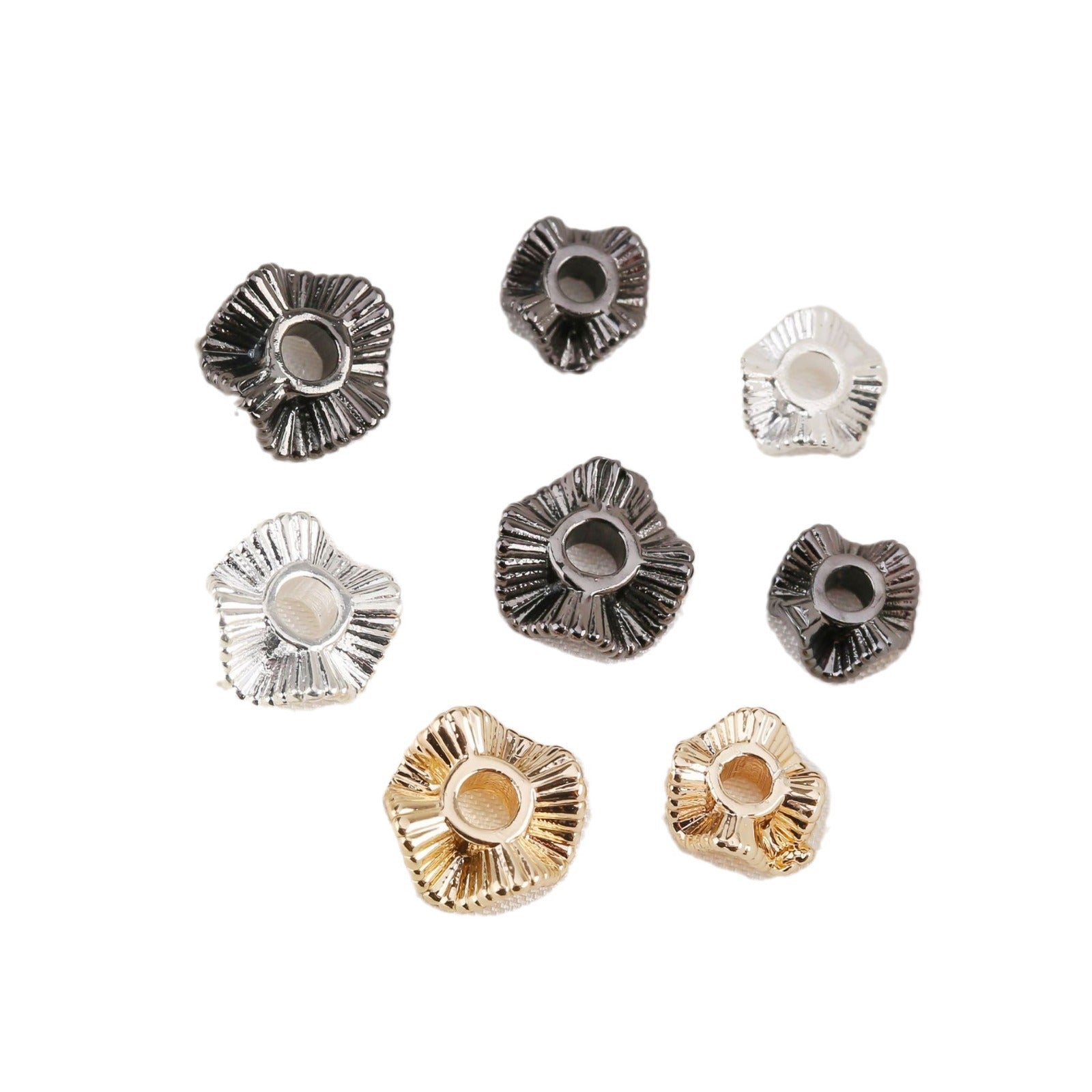 Wholesale 50pcs  gold-plated color-preserving spacer bead