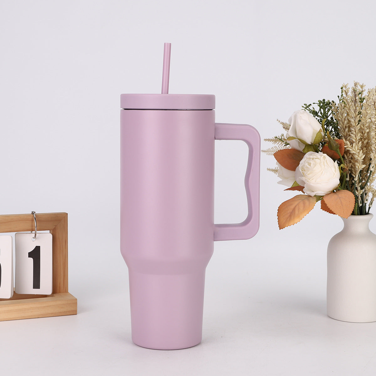 Wholesale 40oz The Third Generation Handle Stainless Steel Thermos Mug with Straw Outdoor Car Ice Master Cup