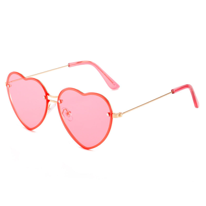 Wholesale frameless sunglasses with  love glasses in stock