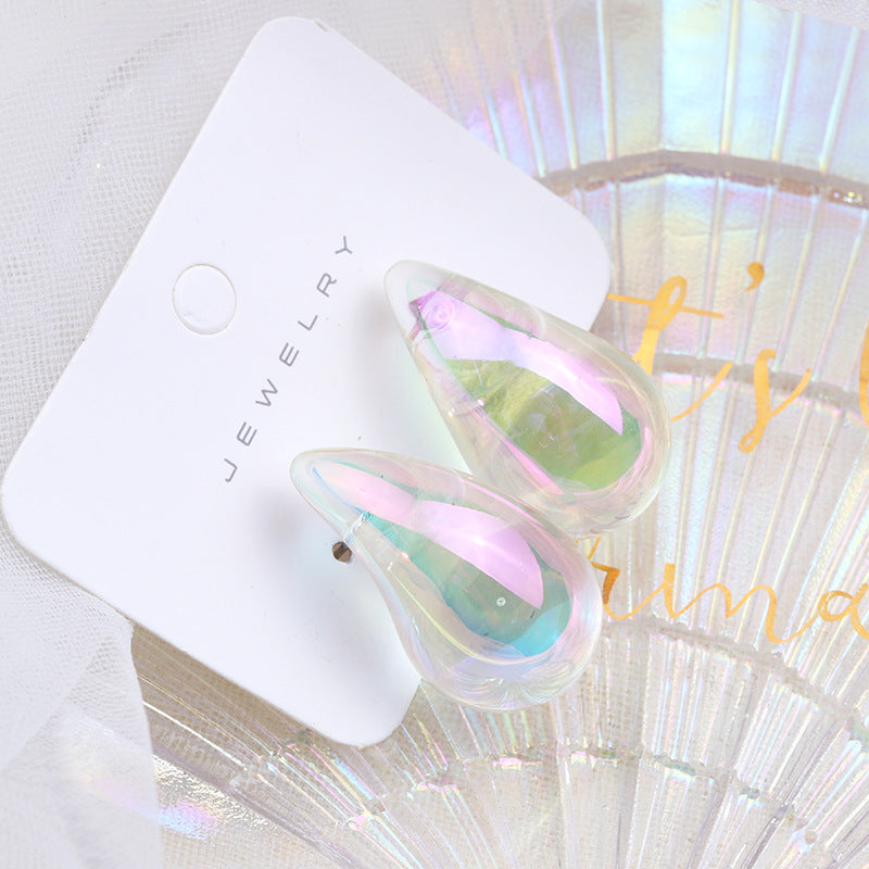 Wholesale Colorful Water Drop Acrylic Earrings