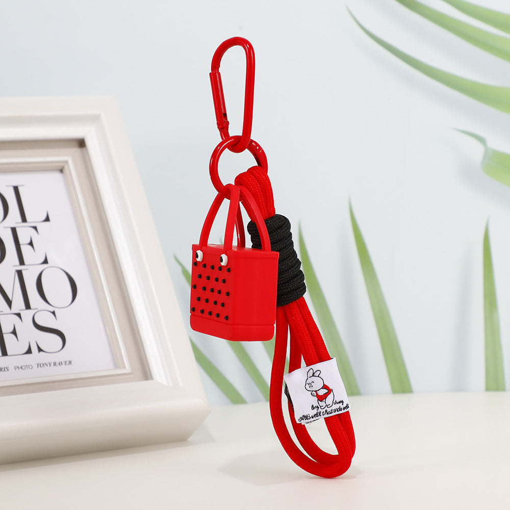 Wholesale Simulation Beach Bags Plastic Keychains