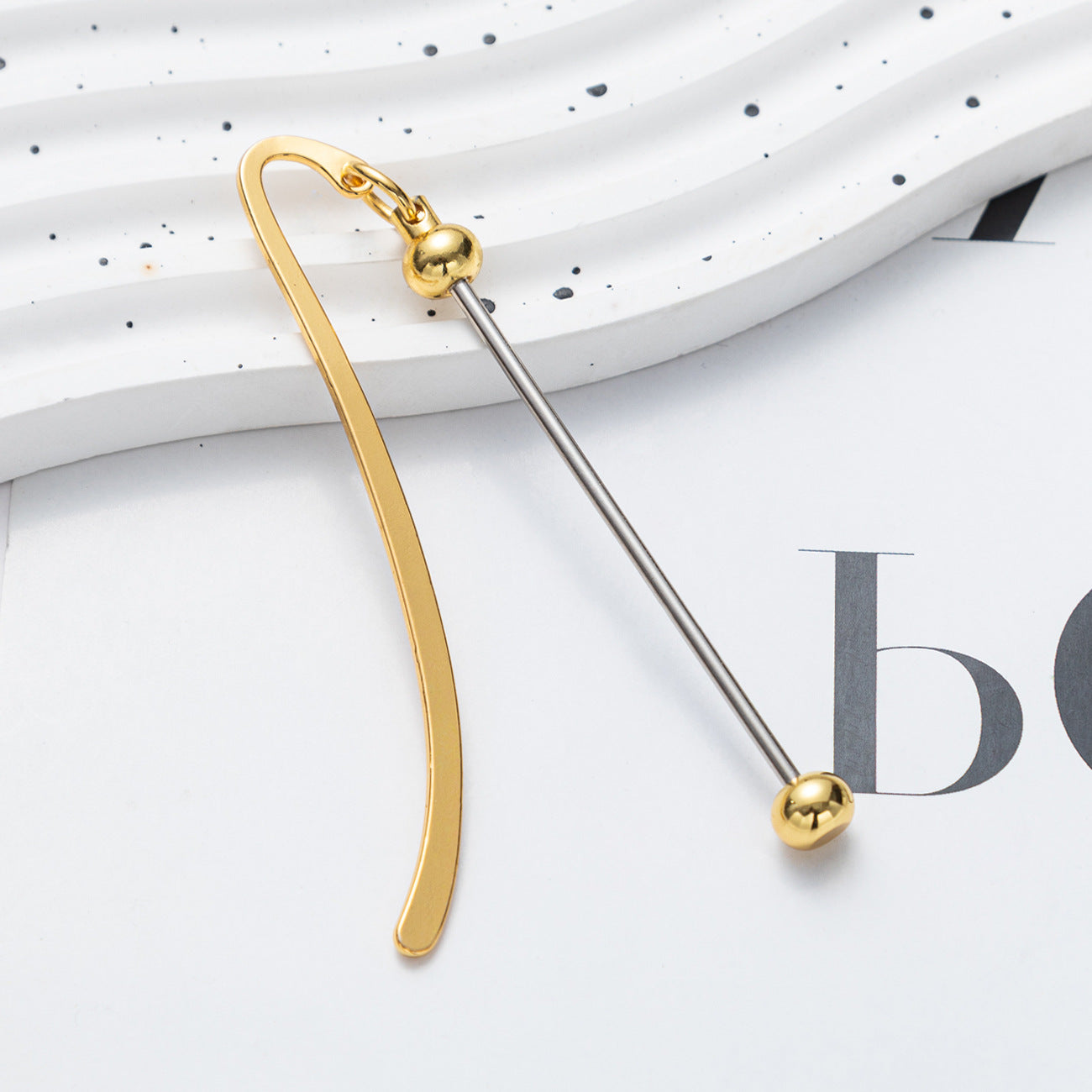 Wholesale DIY Beadable Bookmarks Metal DIY for Beaded Blank Bar