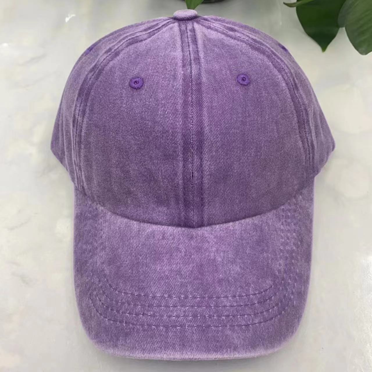 Wholesale spring and autumn hat summer outdoor solid color cap washed baseball cap old cowboy sun hat