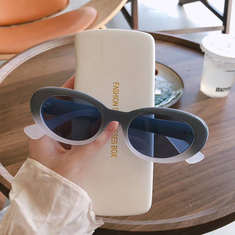 Wholesale PC Small Round Frame Cat Eye Sunglasses