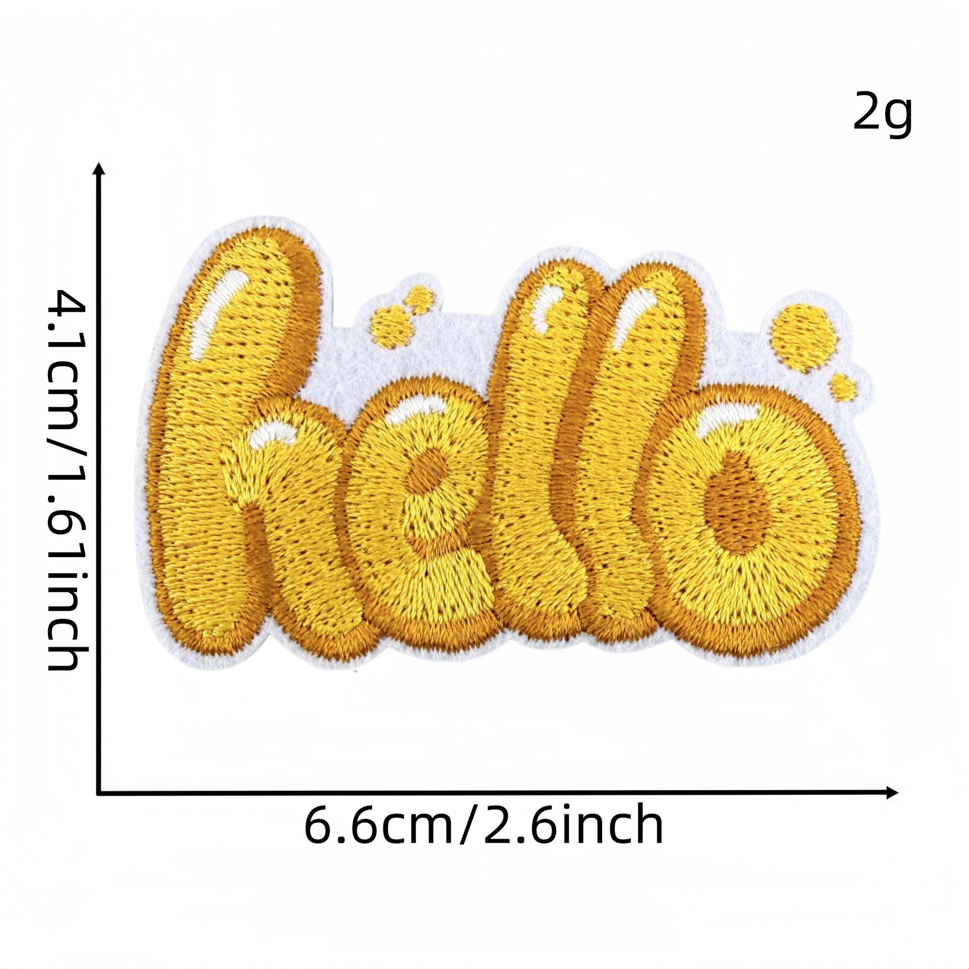 Wholesale Cartoon Hello Embroidered Patch For Everyday DIY Decoration Clothing Accessory