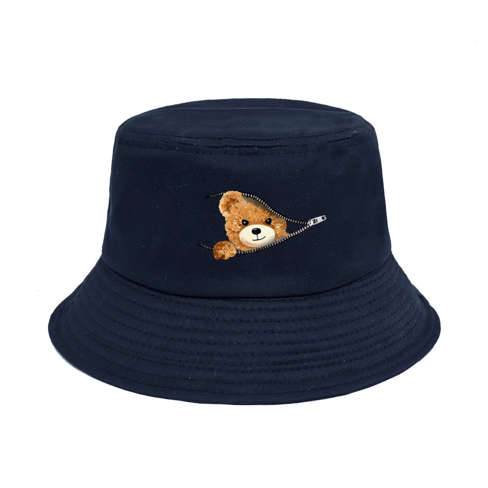 Wholesale New Printed Bear Bucket Hat