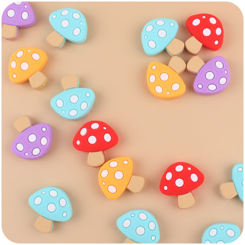 Mushroom - Silicone Beads