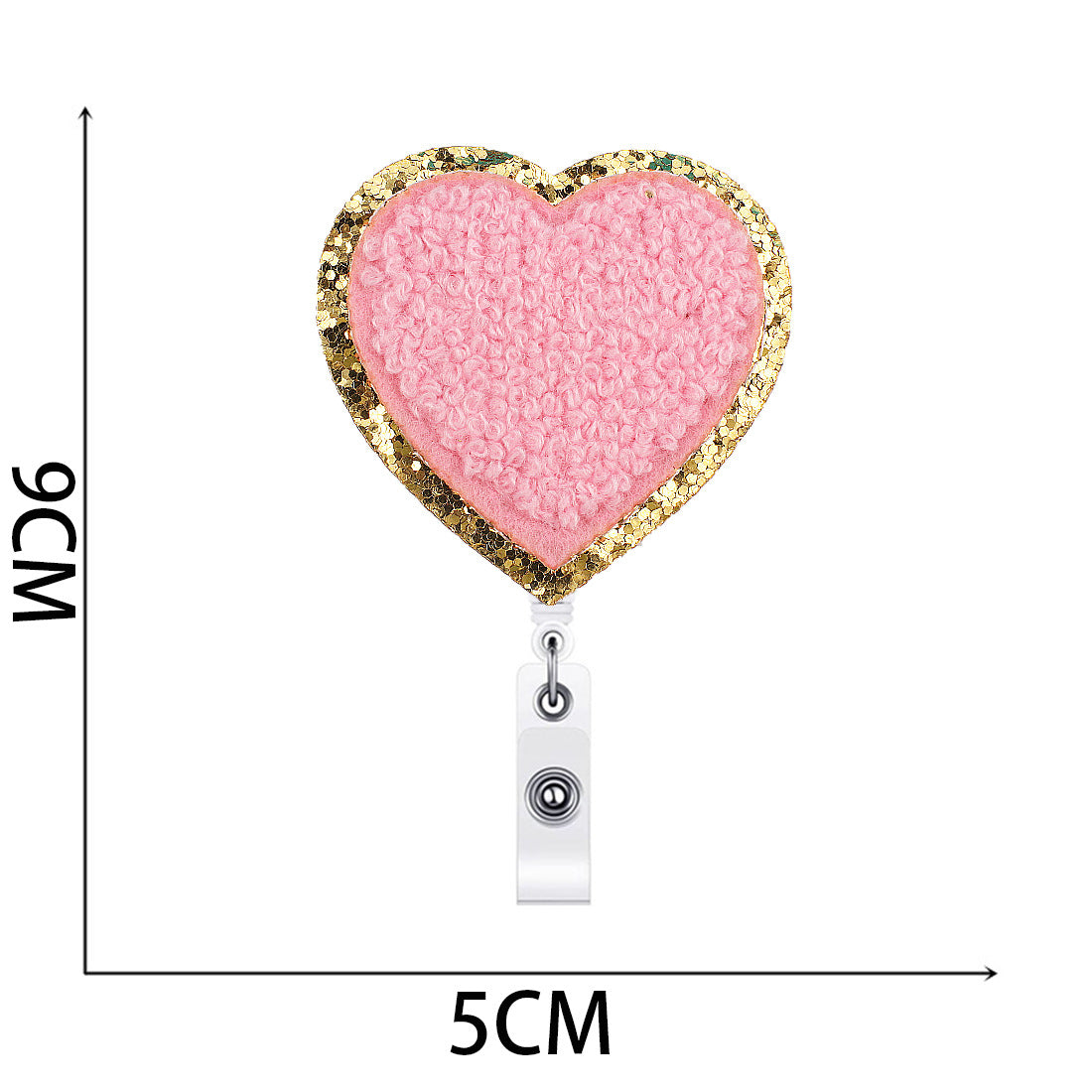 Wholesale towel embroidery love easy pull-up button embroidery cloth stickers