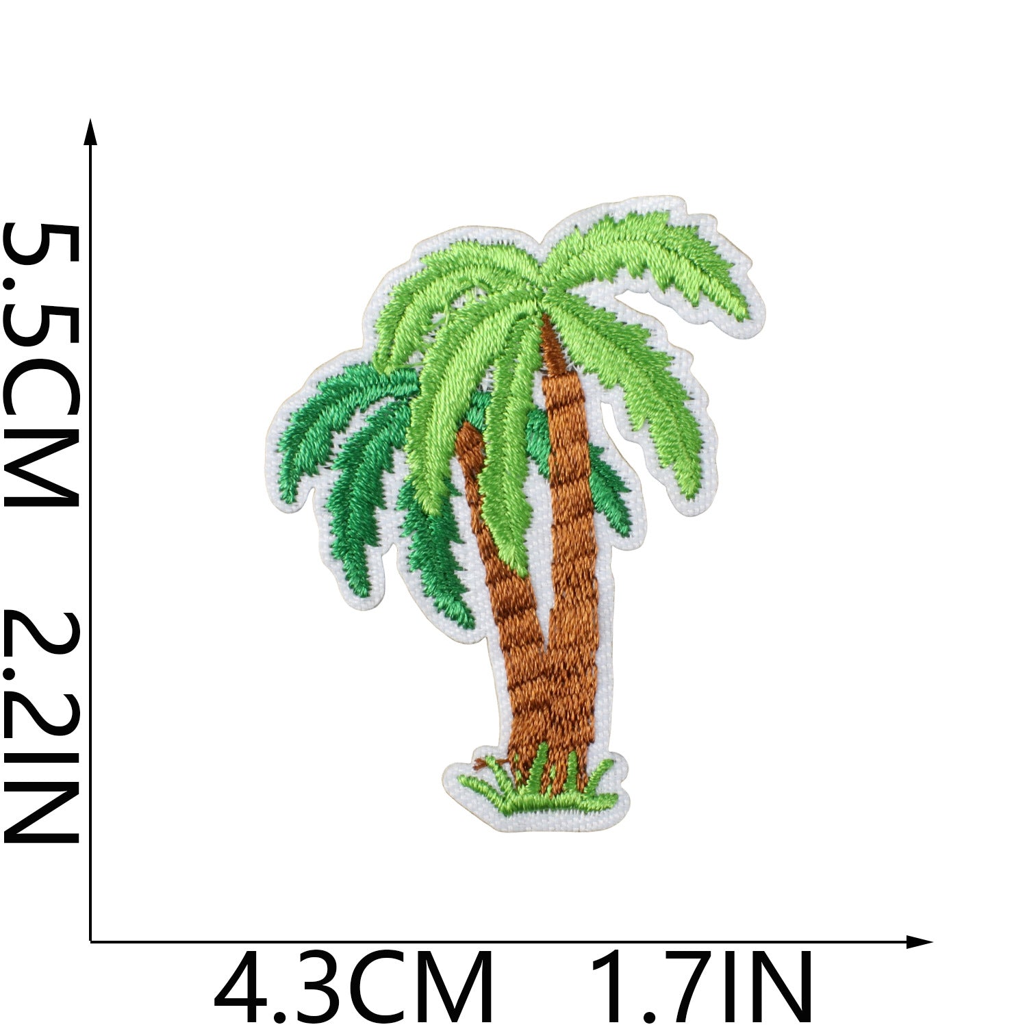 Wholesale Fashion Embroidery Patch Polyester Beach Ice Cream Applique For Clothing Bags And DIY Craft Projects