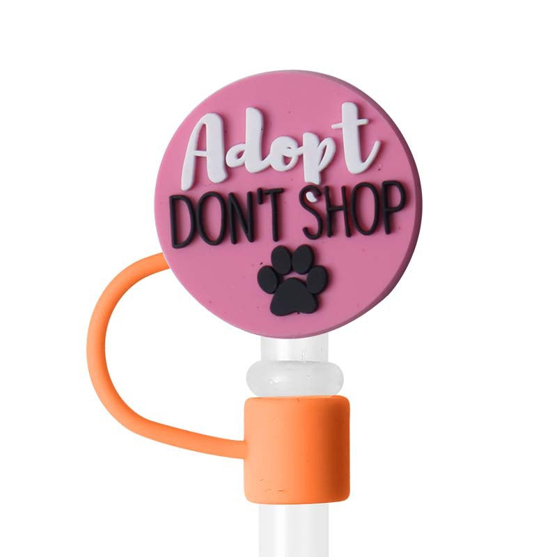 Wholesale 110pcs Cartoon Silicone Straw Cap Cup Accessories