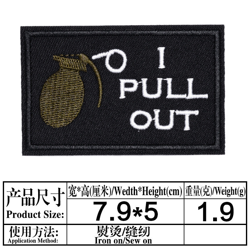 Wholesale Black English Letter Embroidered Patches 20 Pack DIY Clothing Badges For Shoes Hats Fashion Decorative Accessory For Everyday Use