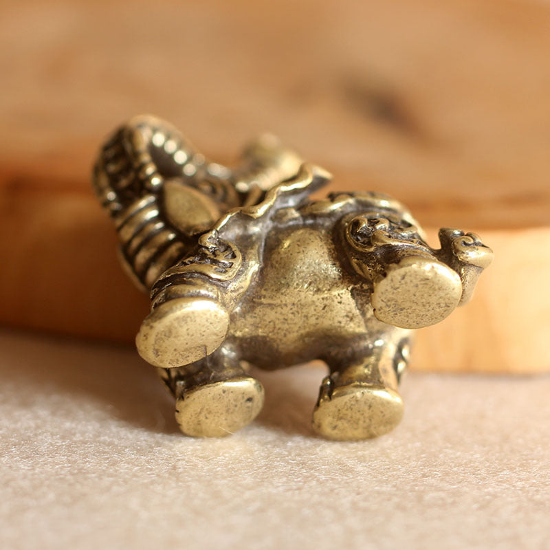 Wholesale Brass Creative Fuxiang Keychain Pendant