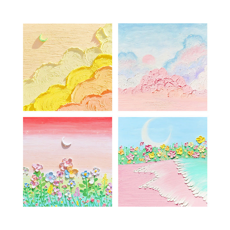 Wholesale Colorful oil painting style sticky notes