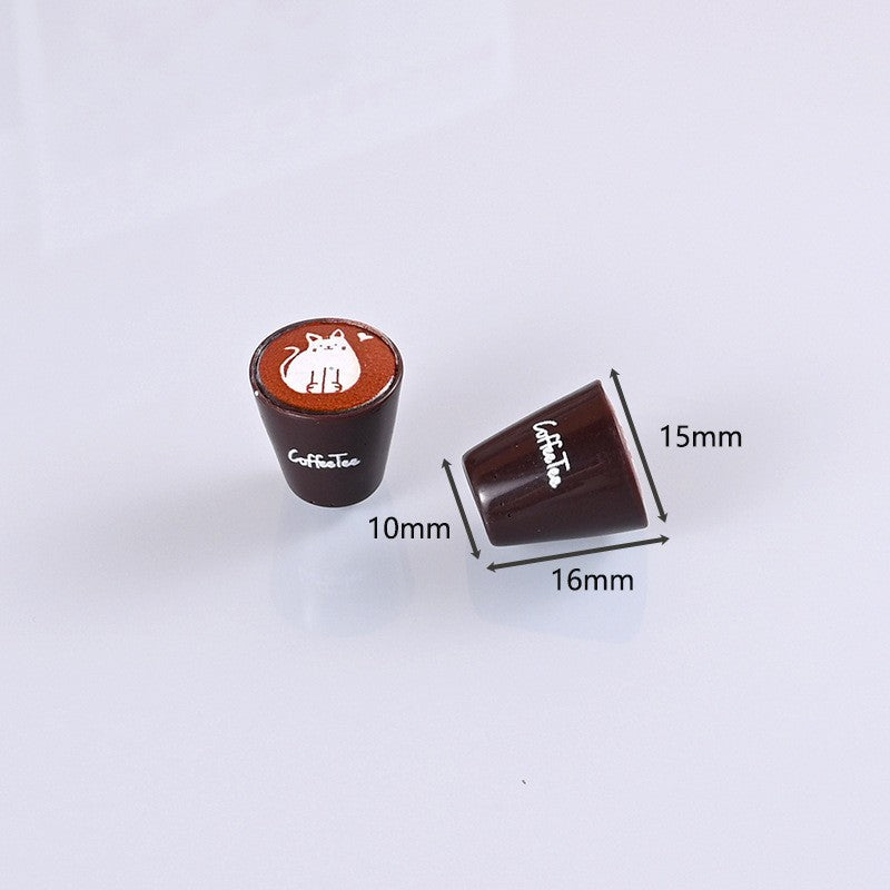 Wholesale 10pcs Floral coffee cups food toys Doll Accessories