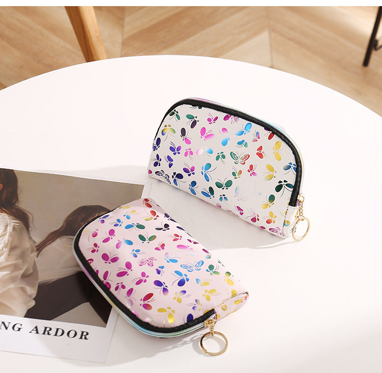 Billetera de bolso impreso de mariposa de PU al por mayor