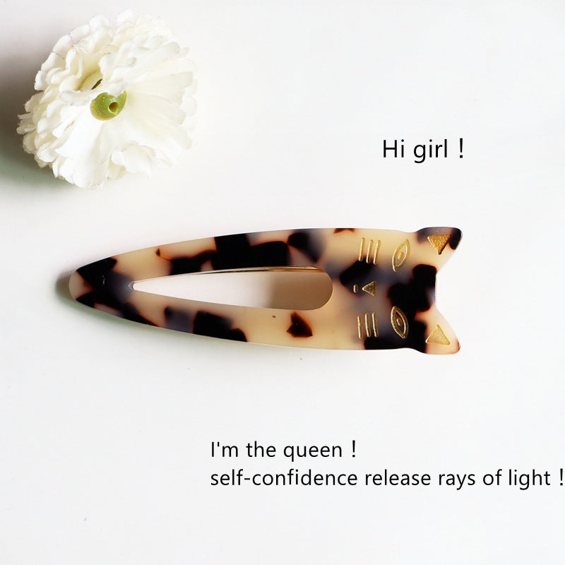 Wholesale of Cute and Sweet Cat Acetic Acid Board Hair Clips