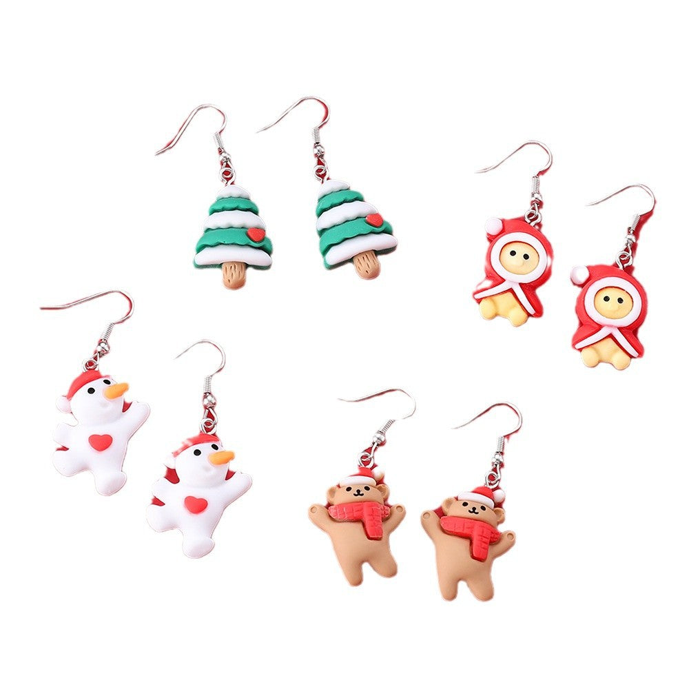Wholesale Cute  and Reindeer Earrings for Christmas