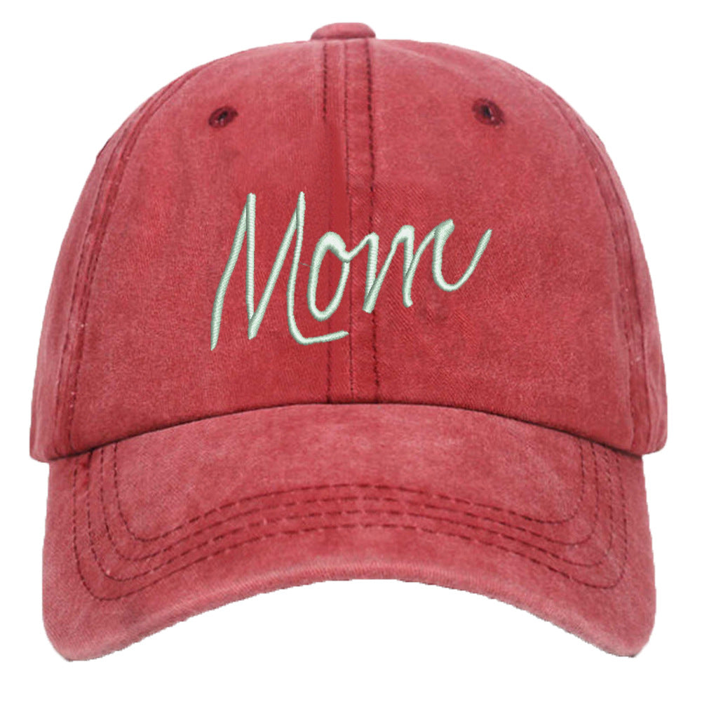 Wholesale Washed Cotton DAD MOM 3D Embroidered Baseball Cap