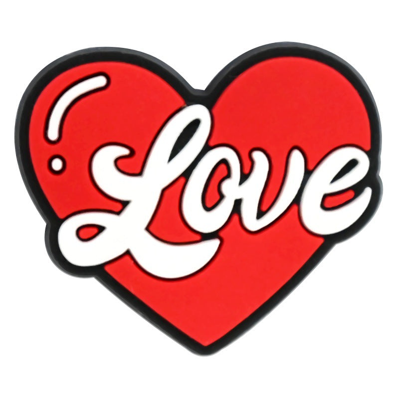 Wholesale Random 100pcs Valentine' s Day Series Wedding Dessert Cartoon Croc Charms