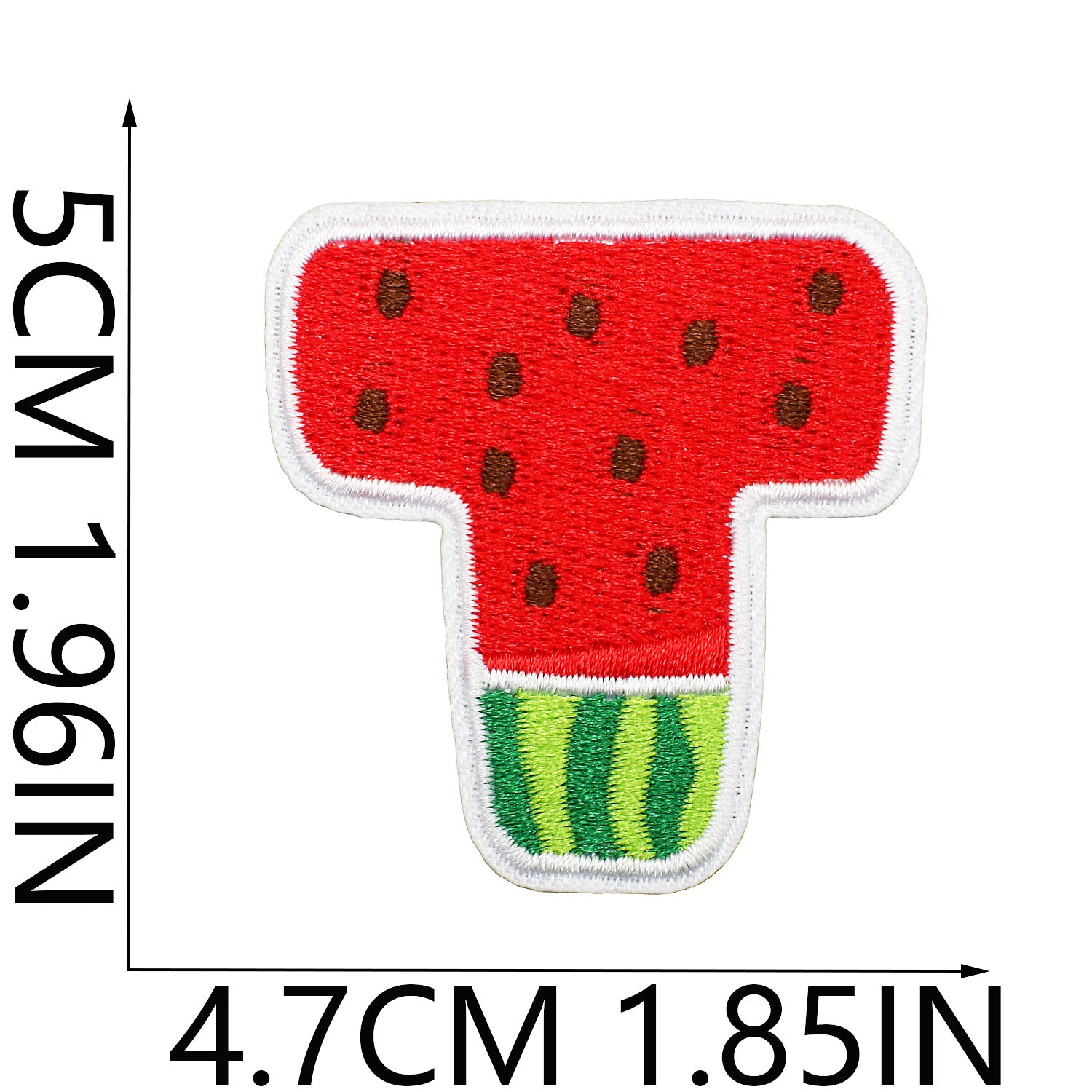 Wholesale Embroidered Watermelon Alphabet Patch Set 26 Letter Appliques For Clothing Bags And DIY Decoration
